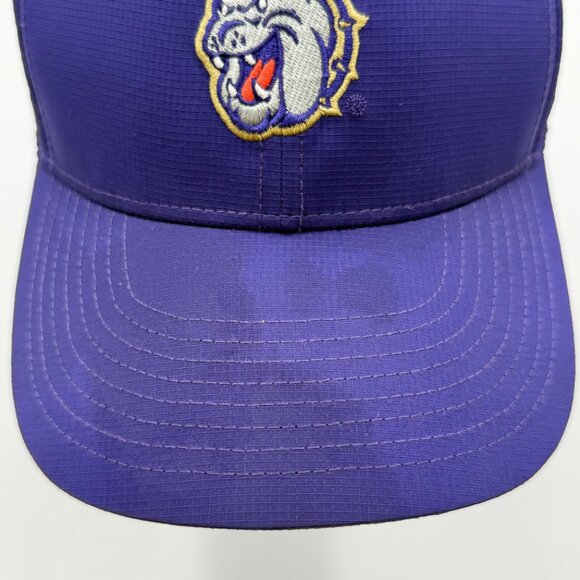 Nike Dri-Fit Club Cap James Madison University JMU Hat Strapback Size M/L Purple - Picture 7 of 13